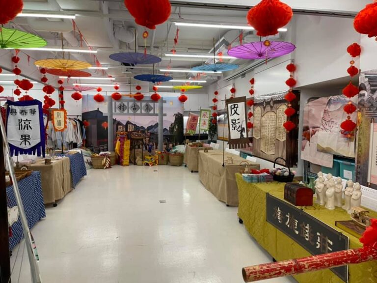 校園集古村中華文化日場景佈置