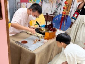幼稚園攤位糖畫